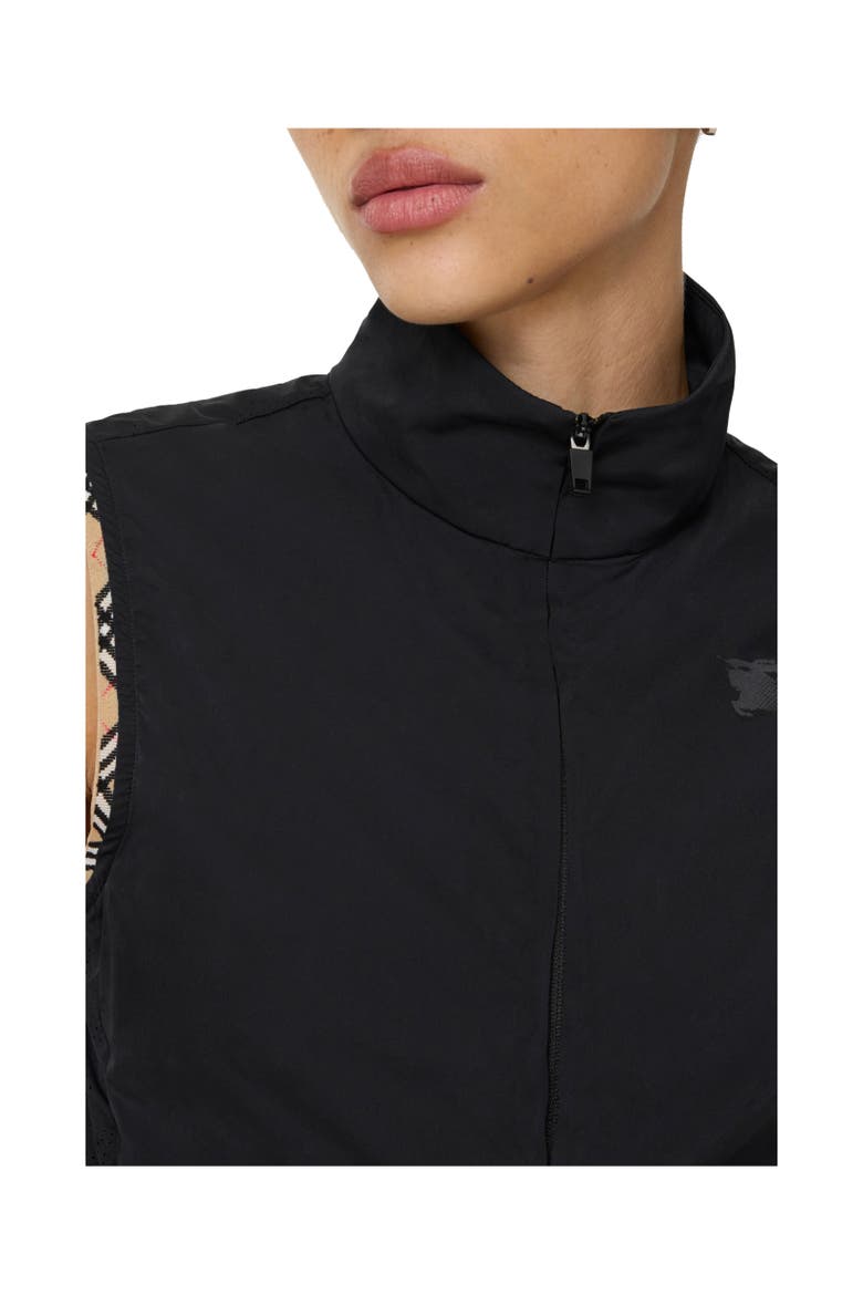 Stretch Nylon Gilet, Alternate, color, Black
