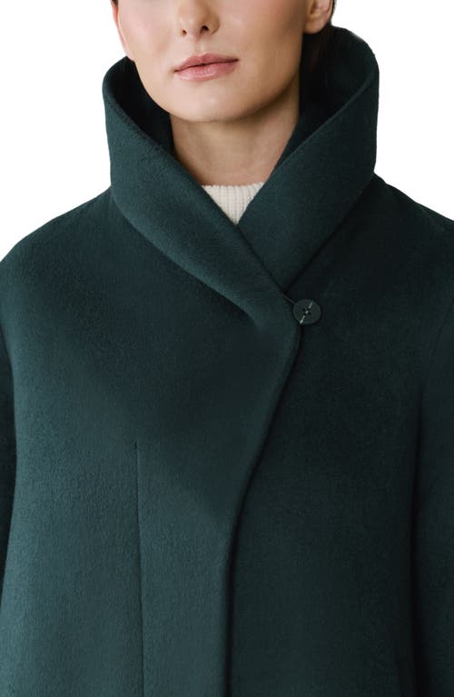 Soia & Kyo Elsa Wool Blend Coat In Green