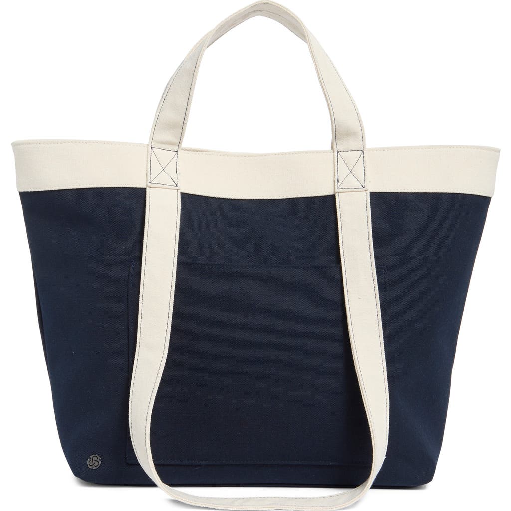 Zella Travel Canvas Tote In Navy Sapphire