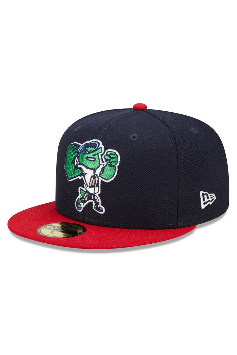 Men's New Era Navy/Red San Antonio Missions Marvel x Minor League 59FIFTY Fitted Hat, Alternate, color, Navy