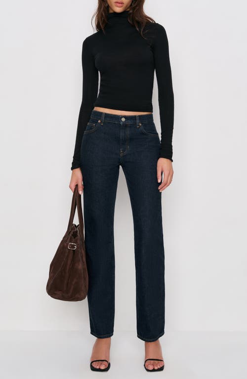 Reformation Greer Straight Leg Jeans In Blue