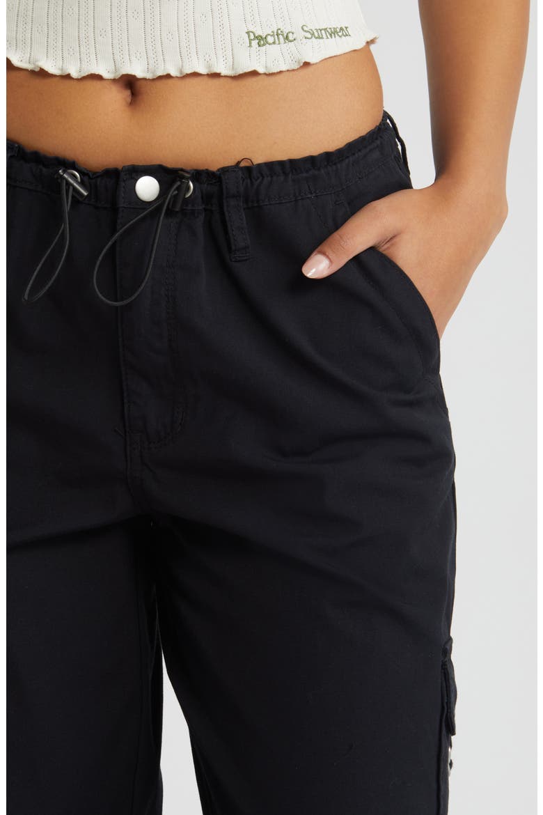 Wide Leg Cotton Cargo Pants, Alternate, color, ANTHRACITE