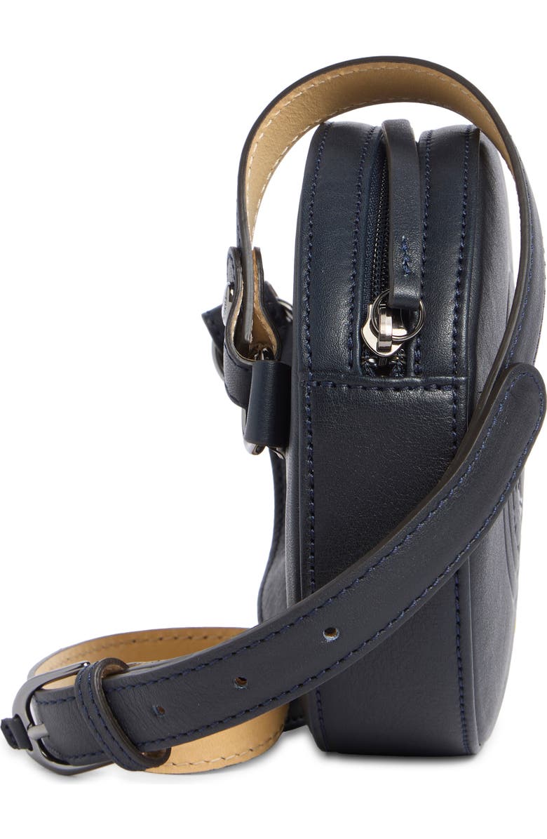 Longchamp Embossed Circular Belt Bag, Alternate, color, Midnight Blue