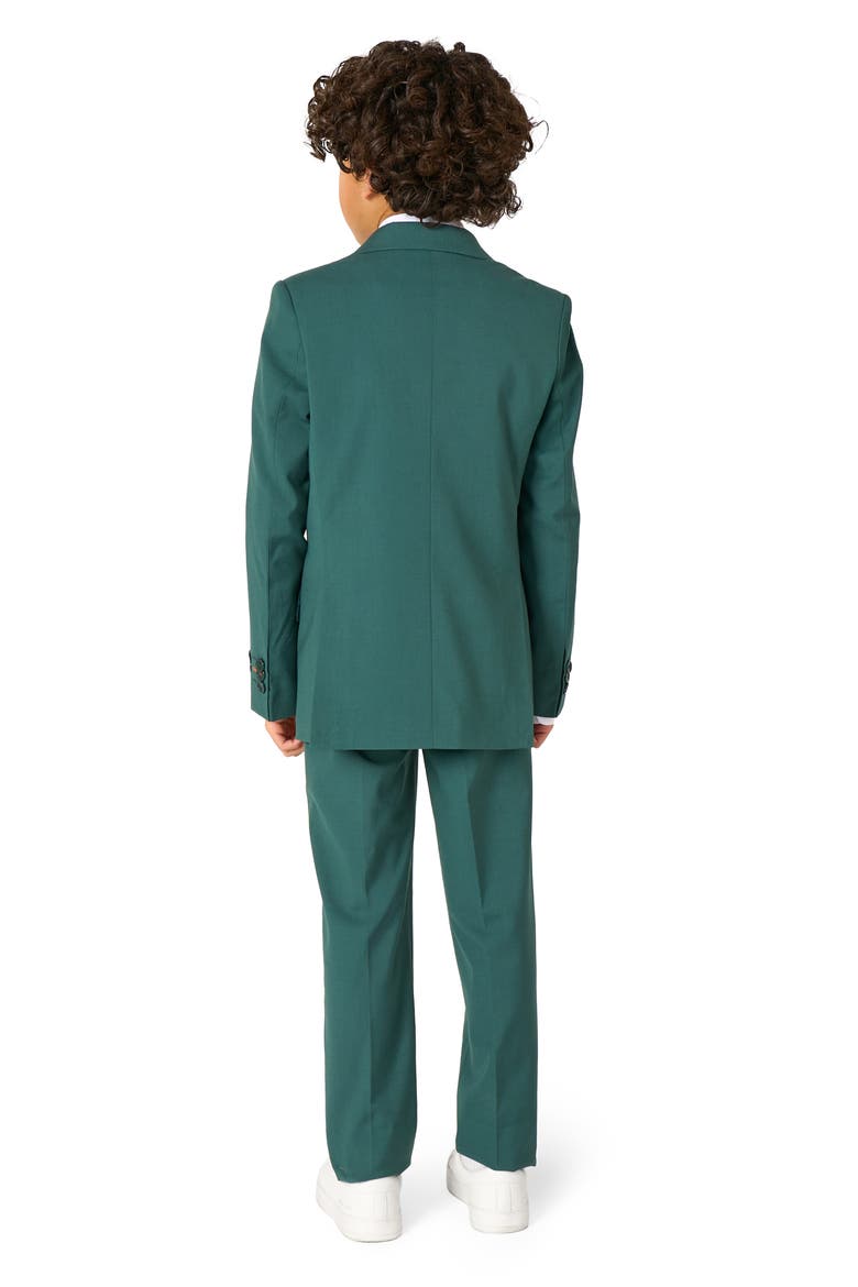 Kids' Daily Posy Green Stretch Suit, Alternate, color, GREEN