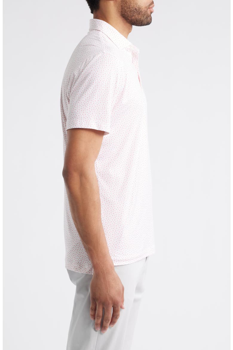 Plumeria Floral Featherweight Performance Polo, Alternate, color, AZALEA