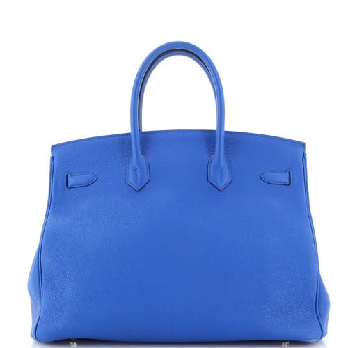Pre-owned Hermes  Hermes Birkin Handbag Blue Togo With Gold Hardware 35