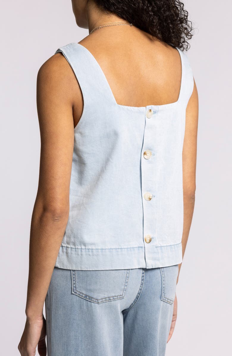 Thread & Supply Millicent Denim Tank, Alternate, color, Isla Wash