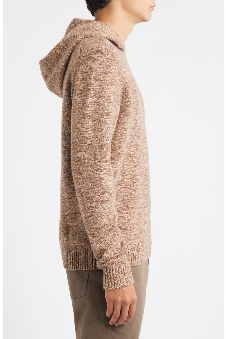 Wildman Merino Wool Hooded Sweater, Alternate, color, BROWN