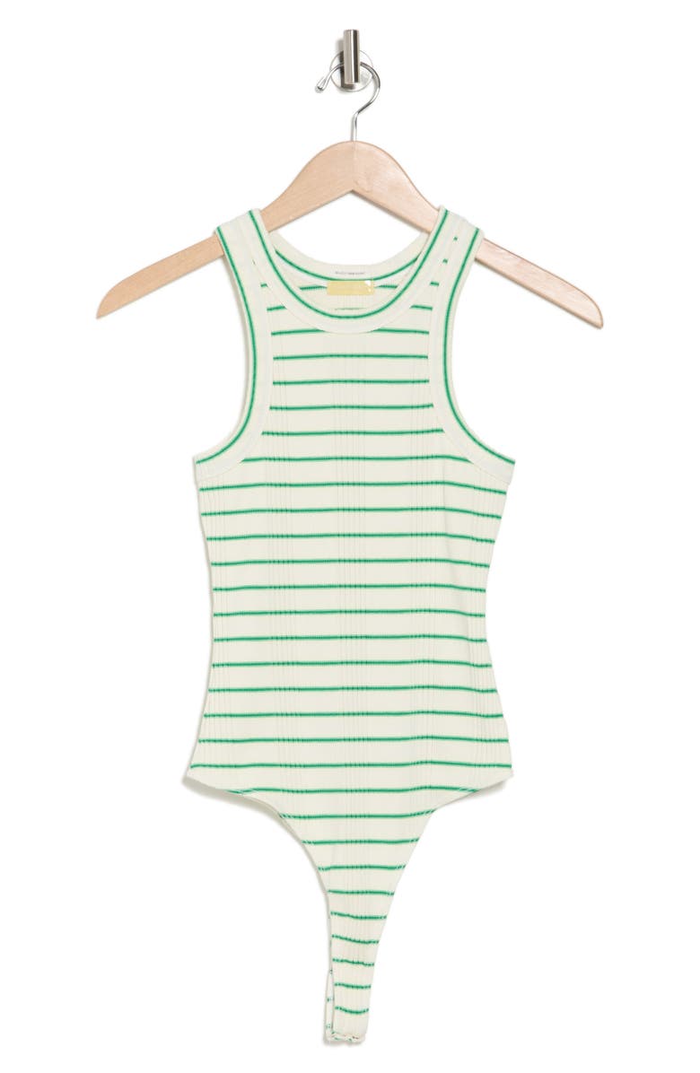 MOTHER The Chin Ups Stripe Bodysuit, Alternate, color,