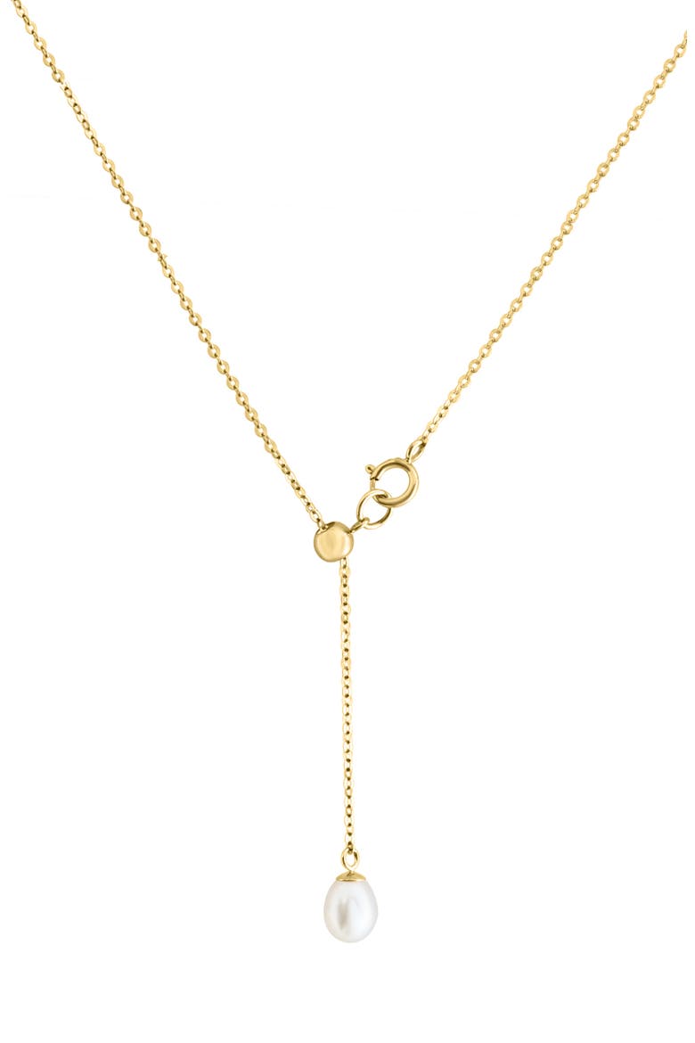 14K Yellow Gold Turquoise Dreams Freshwater Pearl Necklace, Alternate, color, Blue