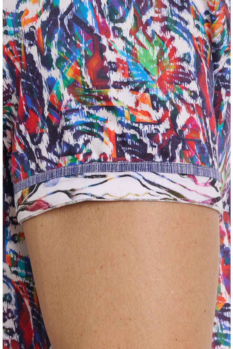 Abstract Short Sleeve Shirt, Alternate, color, BLUE MULTI