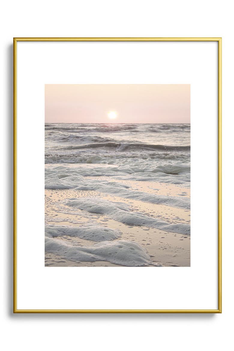 Travel Framed Art Print, Main, color, GOLDEN TONES