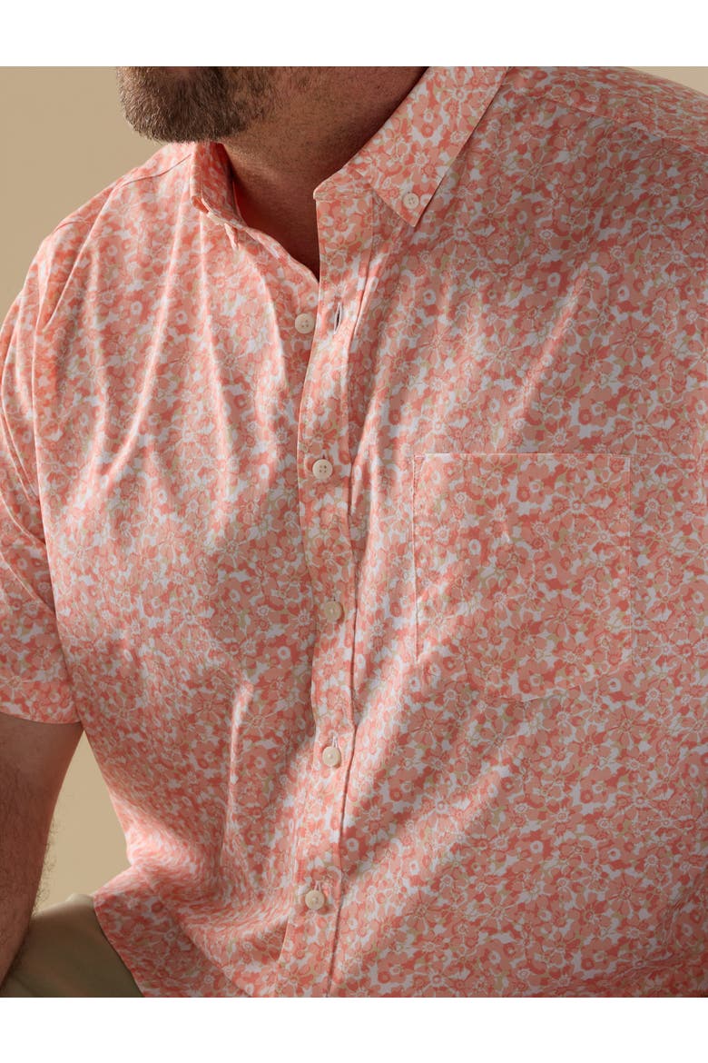 Big & Tall Celliman Floral Sport Shirt, Alternate, color, PINK