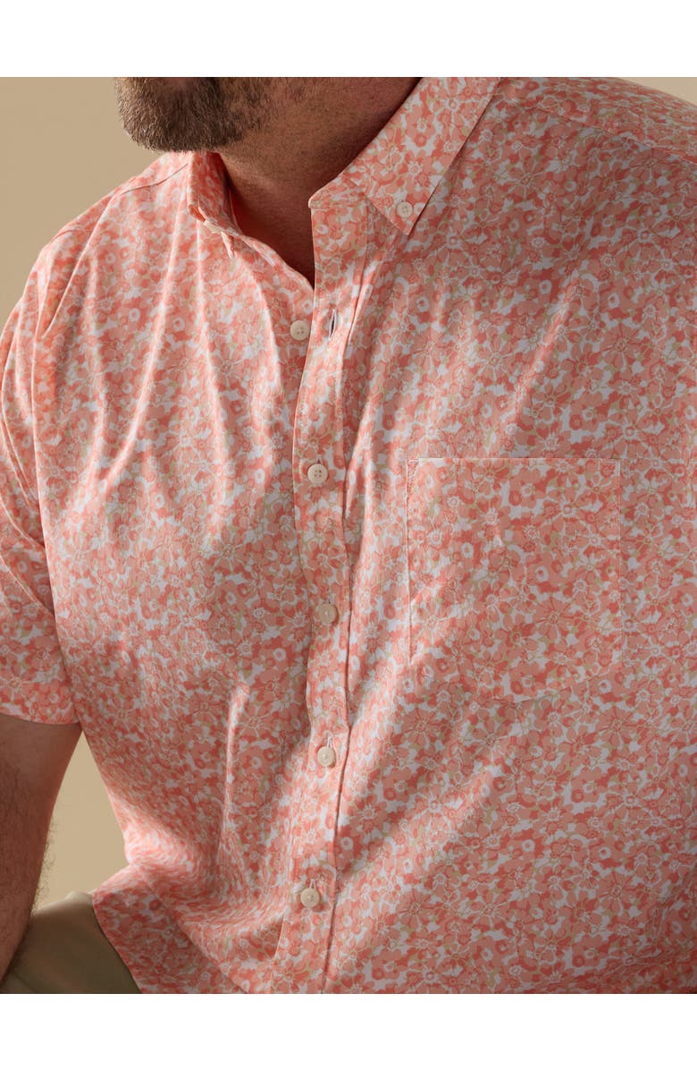 Untuckit Fit by Dxl Big & Tall Celliman Floral Sport Shirt, Alternate, color, Pink