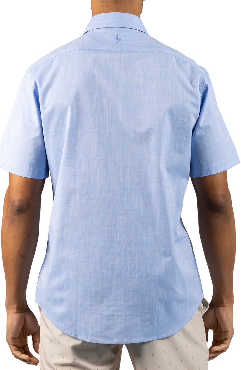 TailorByrd Signature Cotton Chambray Button-Up Shirt, Alternate, color, Light Blue