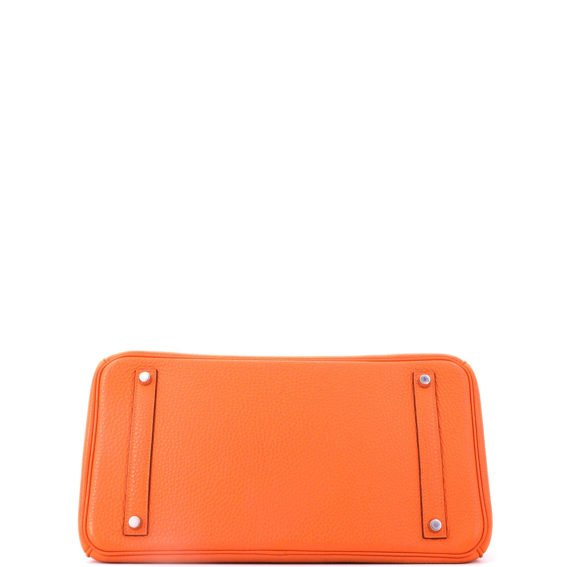 Birkin Handbag Orange Togo with Palladium Hardware 35, Alternate, color, Orange