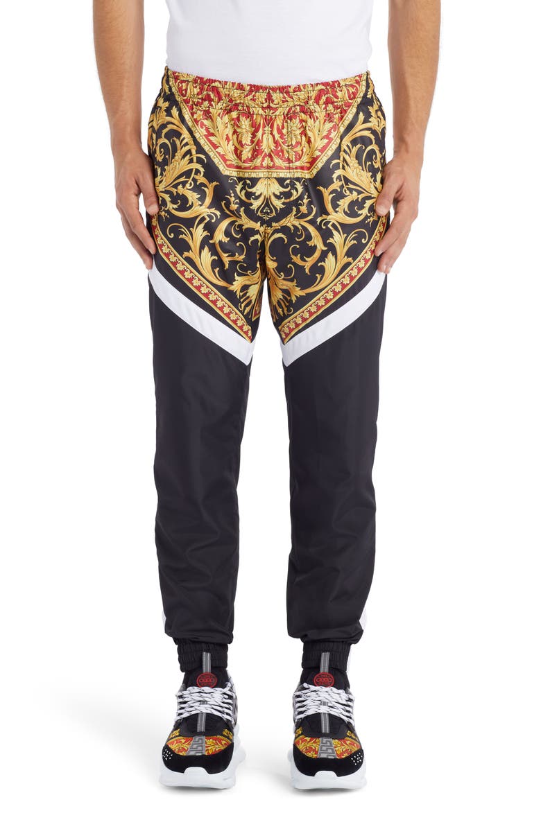 Versace Le Pop Classique Baroque Print Track Pants, Main, color,