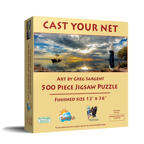 Cast Your Net 500 piece Jigsaw Puzzle for Adults Panoramic