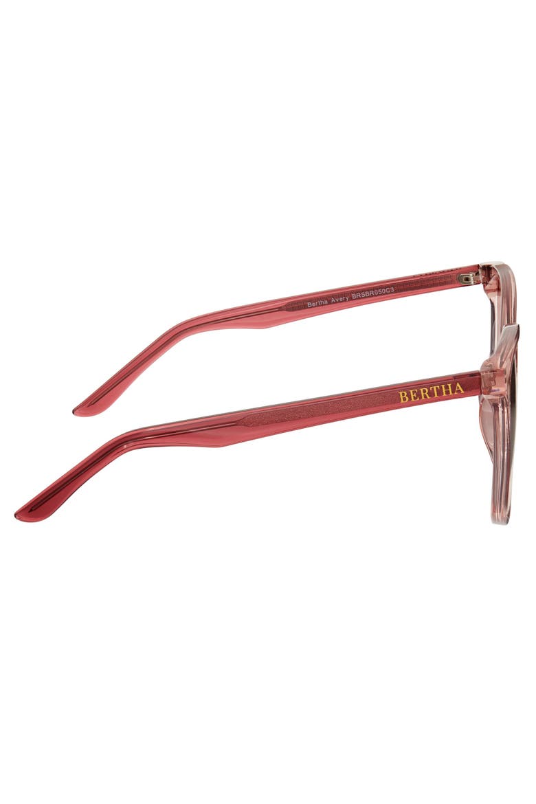 Avery Polarized Sunglasses, Alternate, color, Pink/Pink