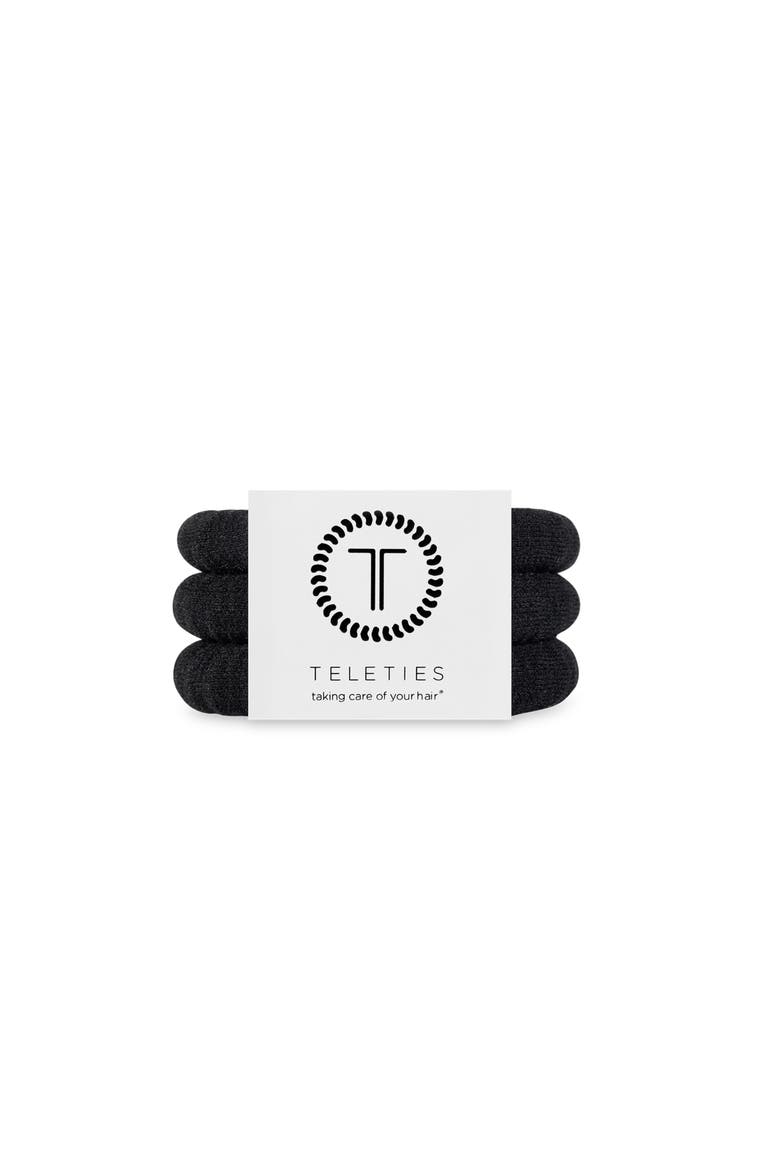 Small Nylon Hair Ties, Main, color, Jet Black