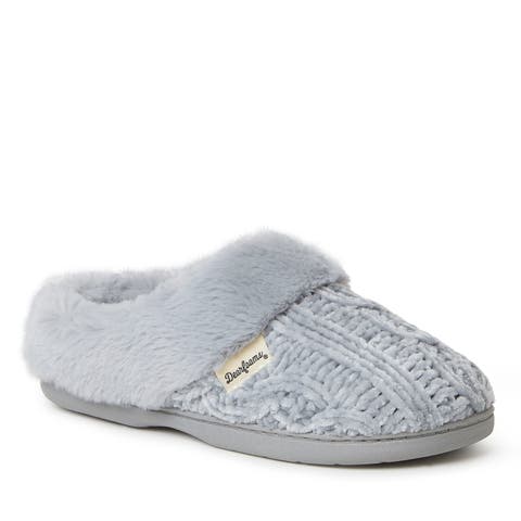 Claire Cable Knit Chenille Clog Slipper (Women)