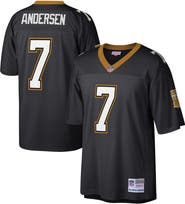 Mitchell & Ness Men's Mitchell & Ness Morten Andersen Black New Orleans Saints Retired Player Legacy Replica Jersey