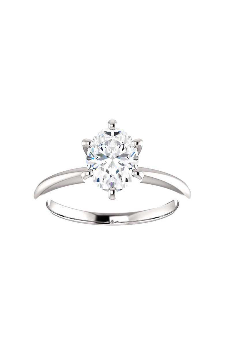 Bliss Diamond Platinum 1 Ct Oval Diamond Solitaire Engagement Ring Lab Grown, Main, color, 