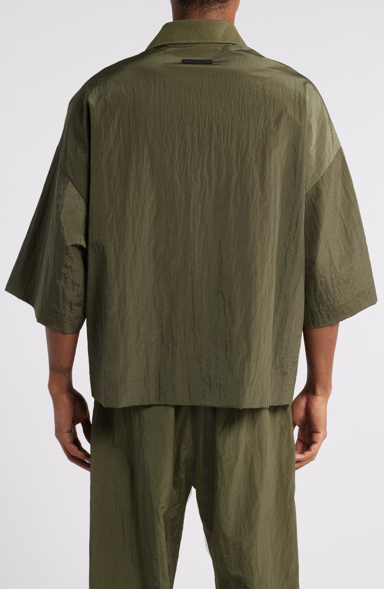 Fear of God Essentials Gender Inclusive Ripstop Nylon Polo, Alternate, color, 