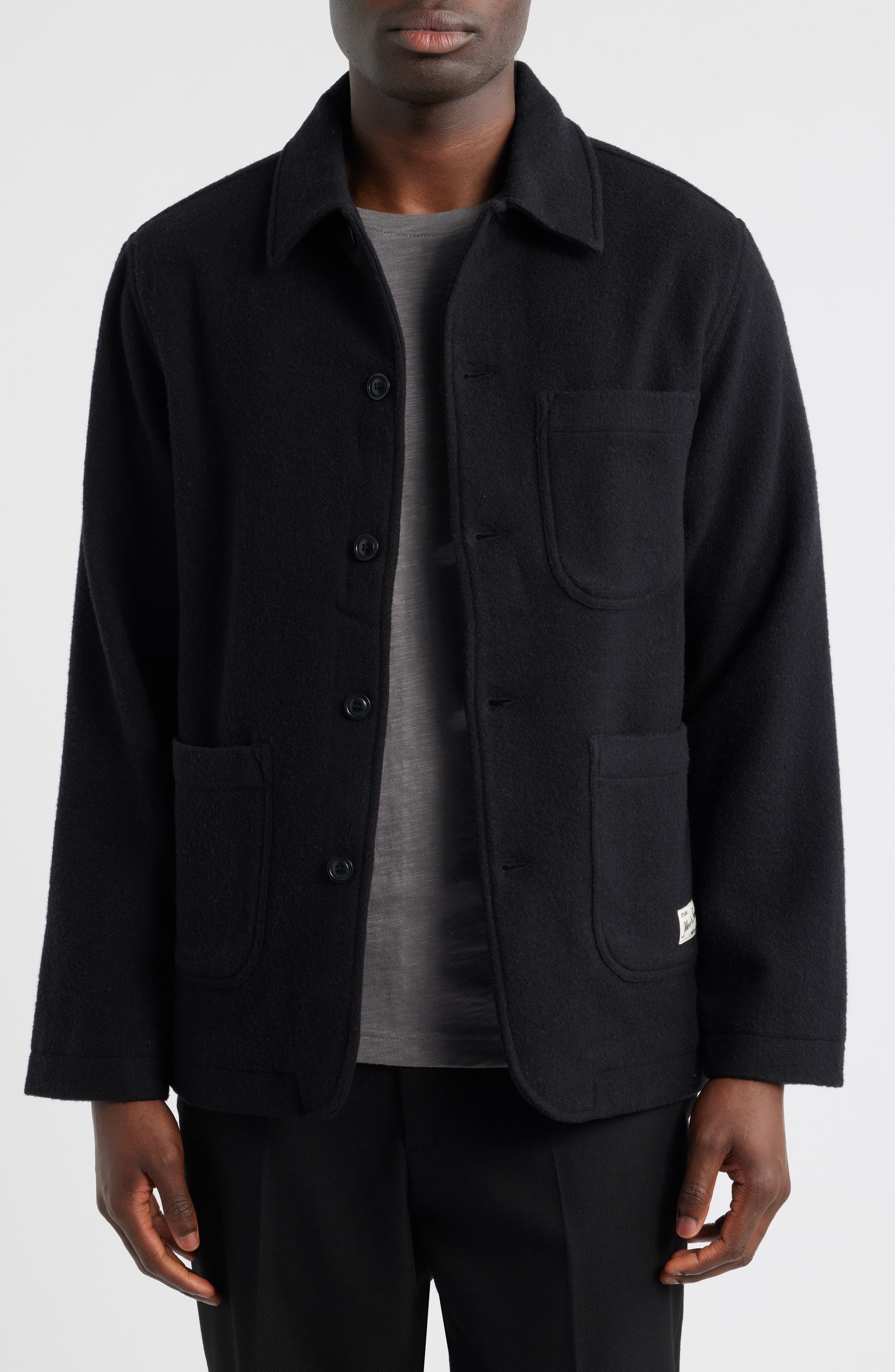 MERZ B SCHWANEN Burel Wool Shirt Jacket