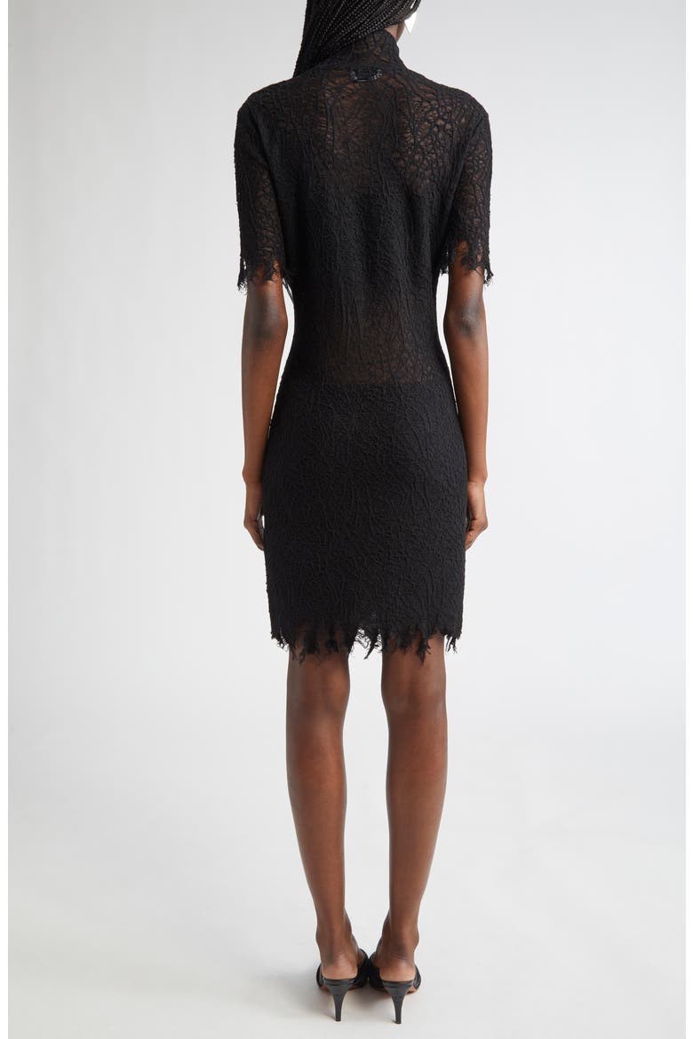 Cobweb Lace Minidress, Alternate, color, BLACK