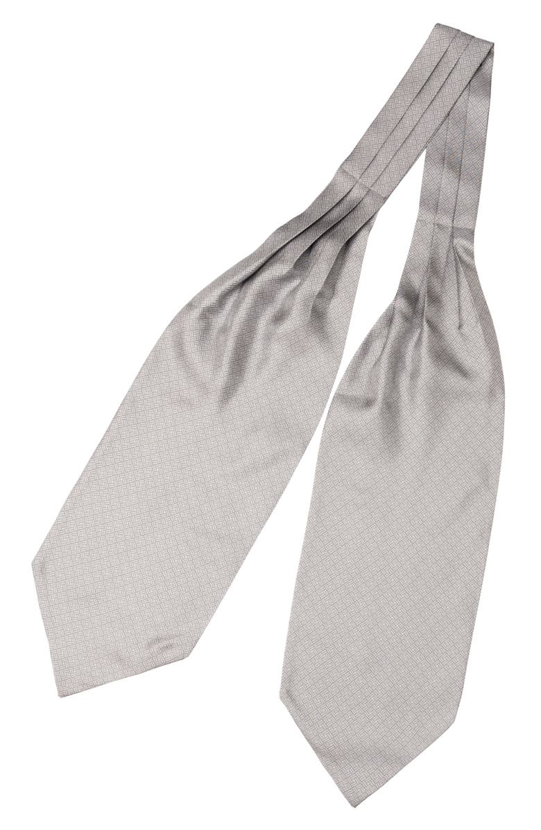 Elizabetta Sanremo - Silk Ascot Cravat Tie for Men, Alternate, color, Grey