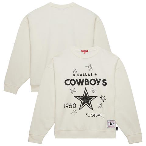 Women's Mitchell & Ness Cream Dallas Cowboys Plus Size Shooting Star Sweatshirt