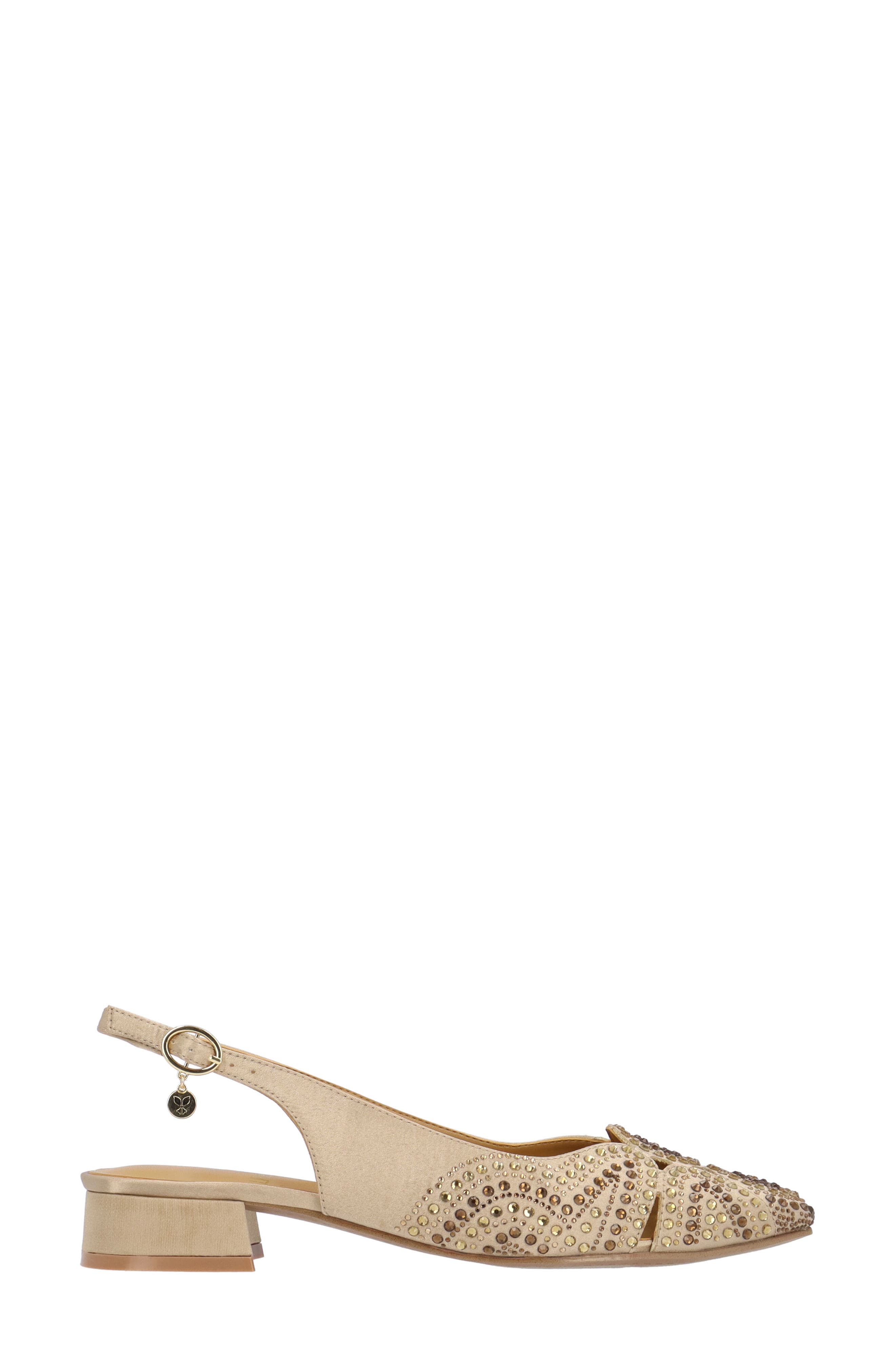 Nicolette Slingback Flat, Alternate, color, BEIGE