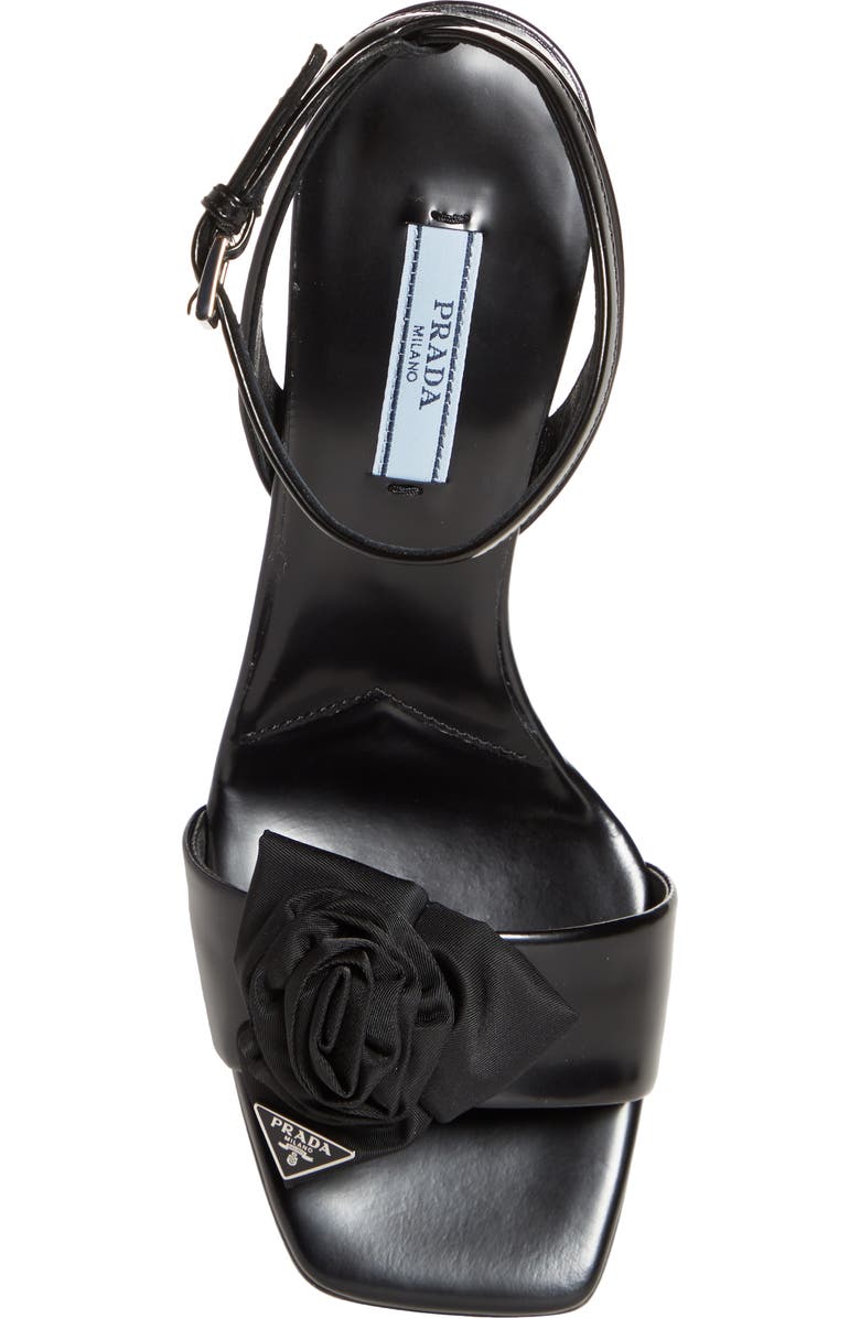Prada Rose Ankle Strap Sandal, Alternate, color,