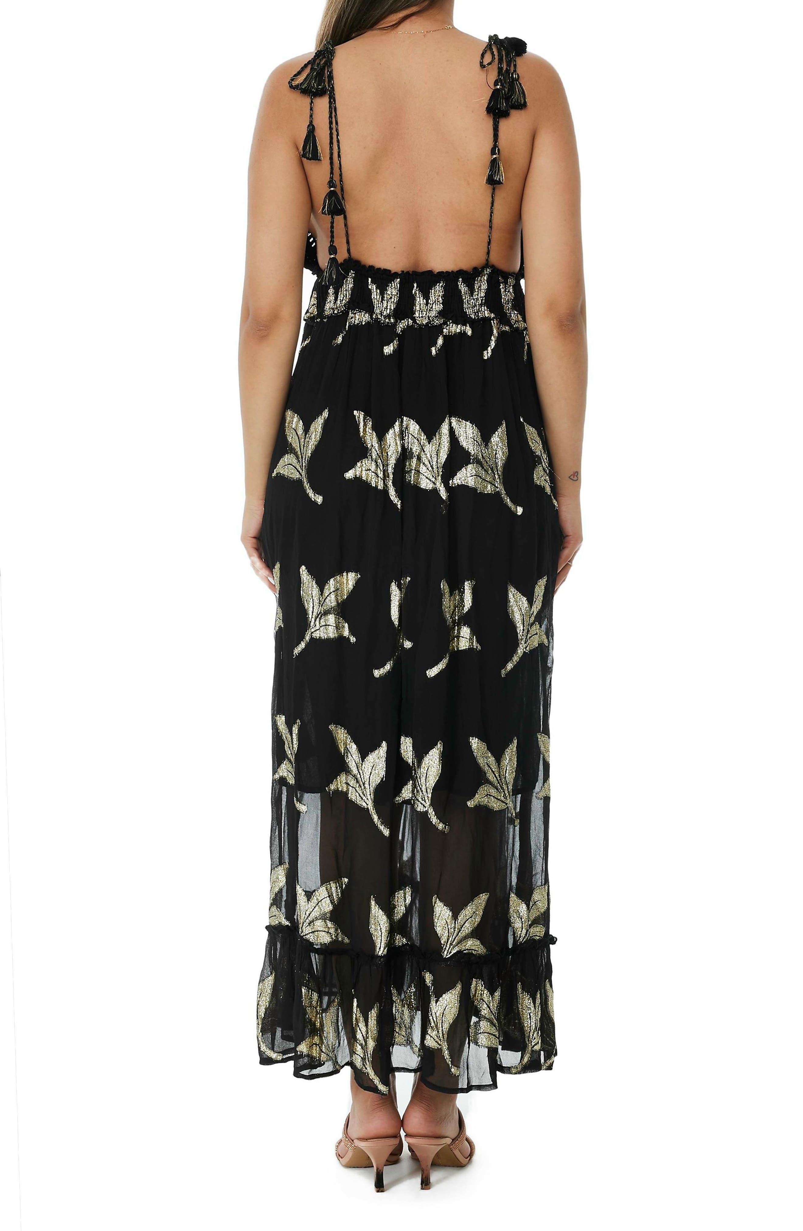 Metallic Crochet Maxi Dress - image 2