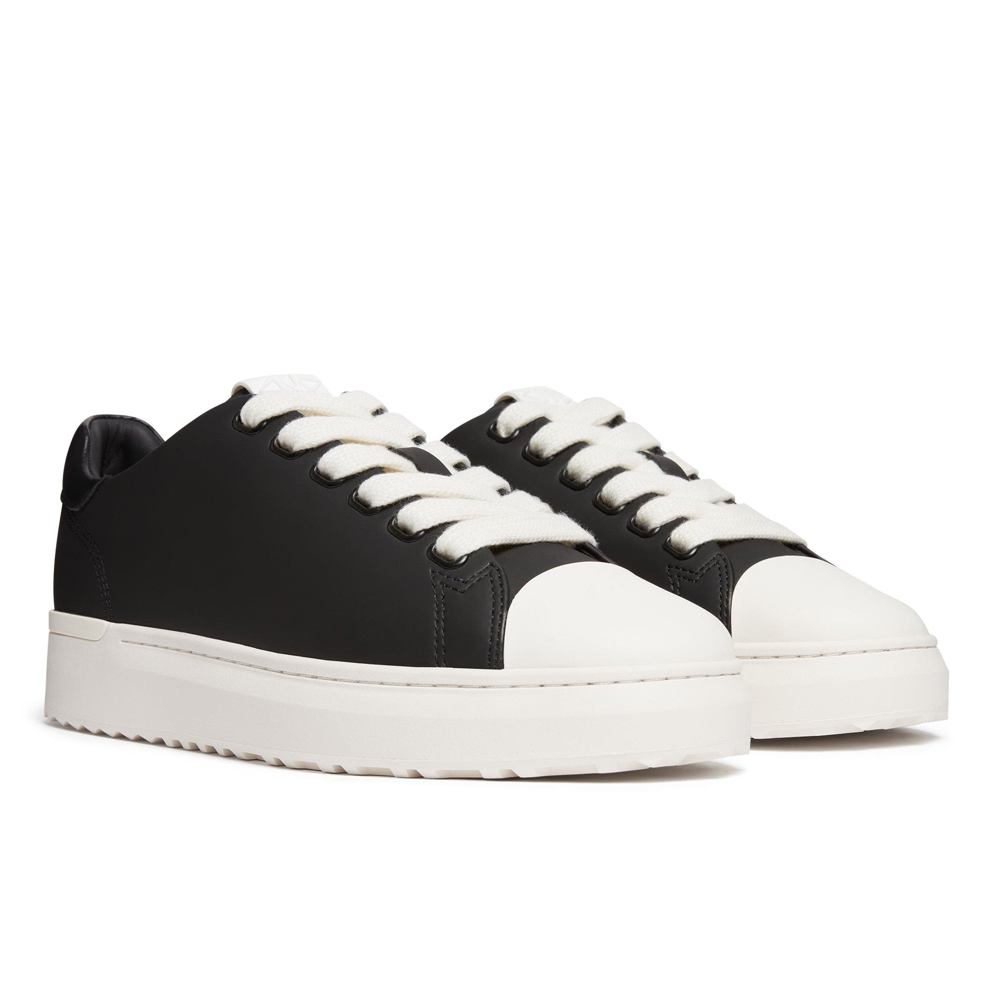 MALLET Grftr Ltc Leather Low-Top Sneakers, Alternate, color, Black