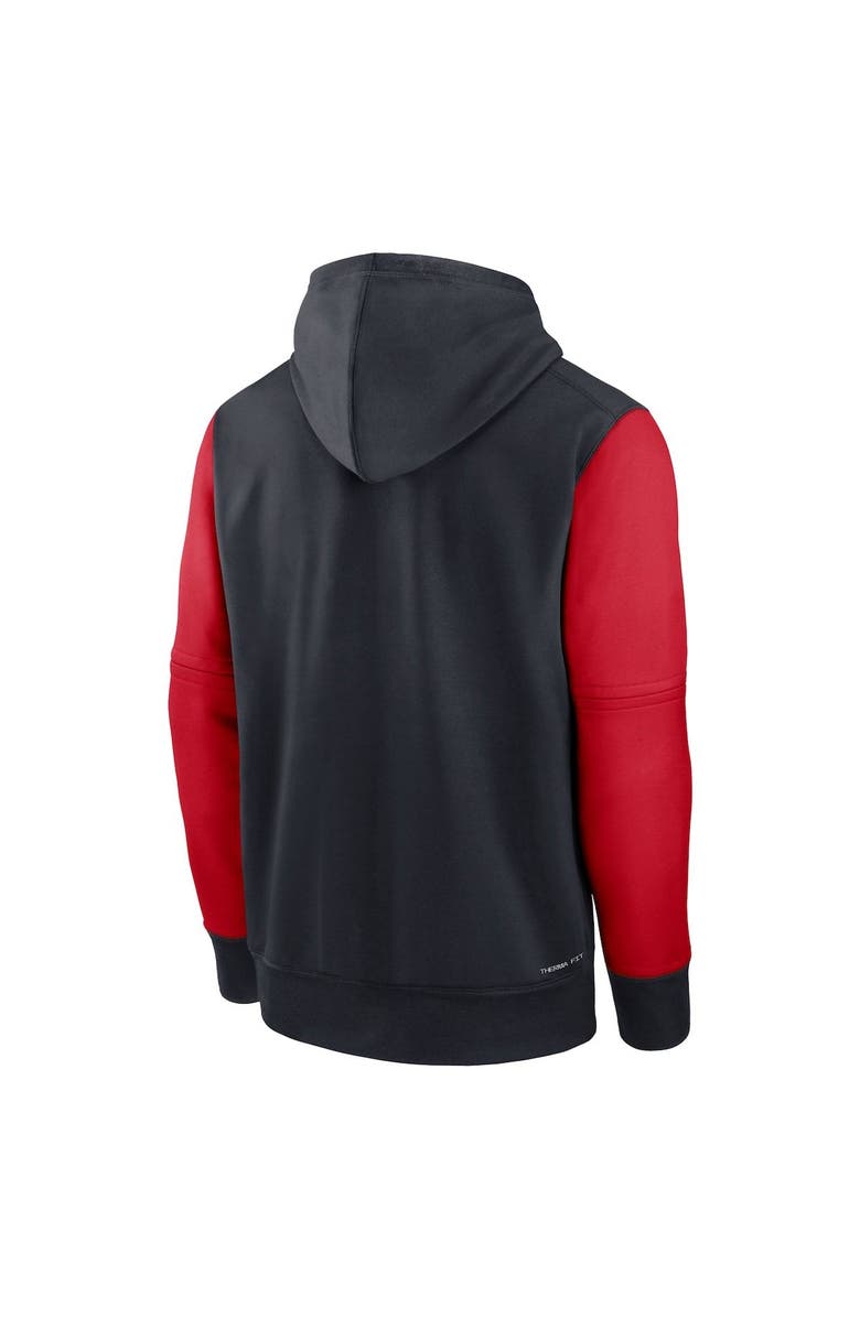 Nike Men's Nike Navy/Red Washington Nationals Authentic Collection Performance Hoodie, Alternate, color,