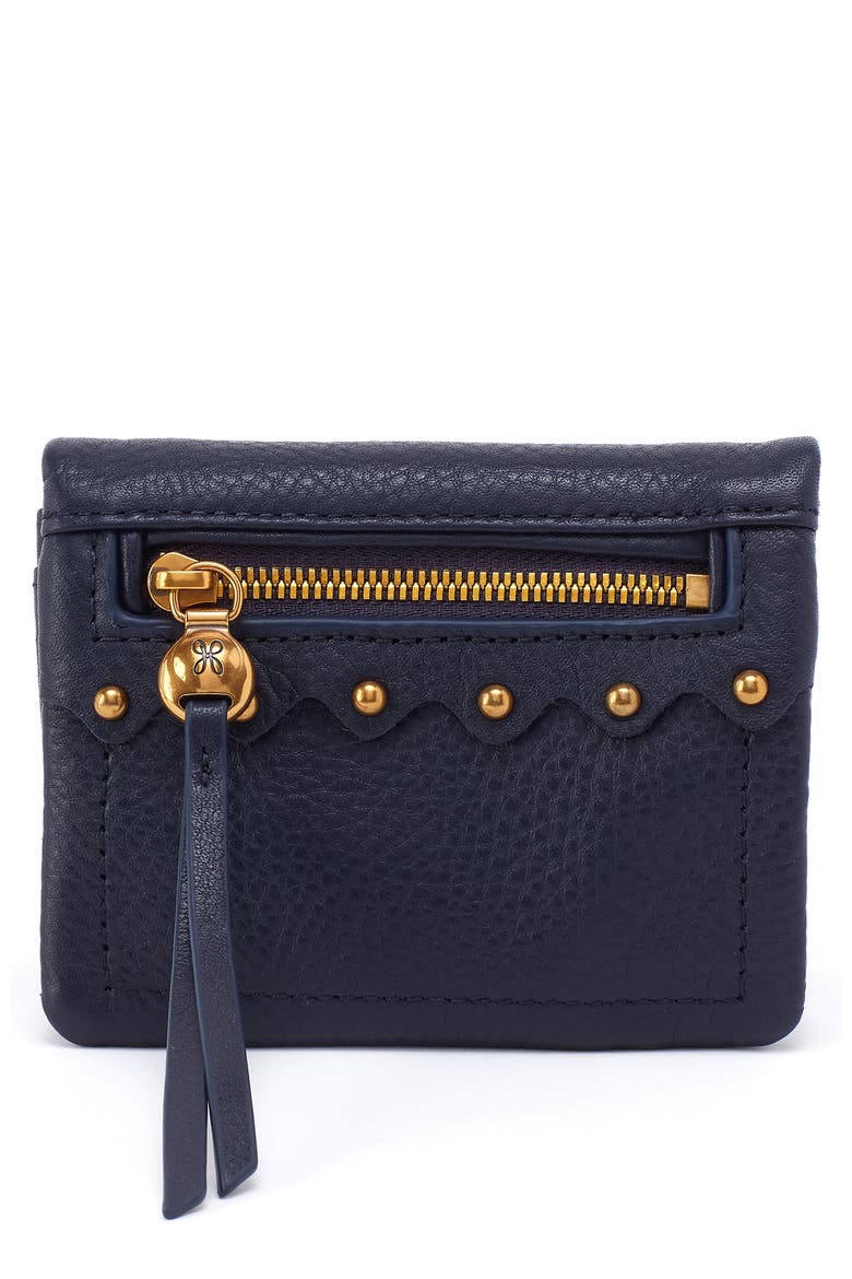 Lumen Mini Leather Wallet, Main, color, INK NAVY