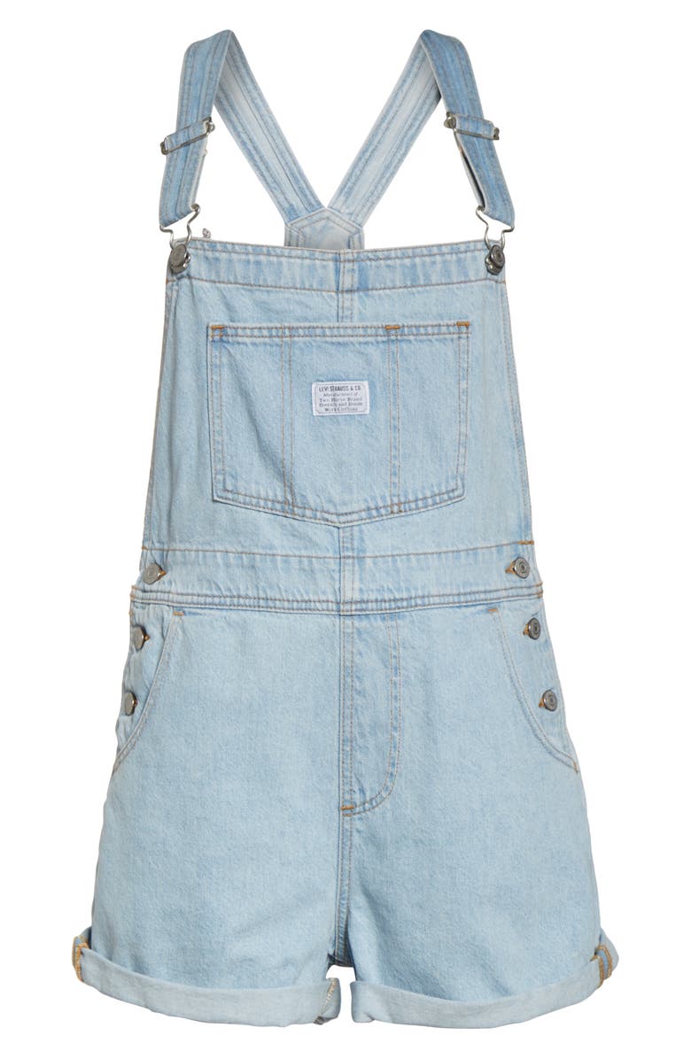 Levi's<sup>®</sup> Vintage Denim Short Overalls, Alternate, color, 