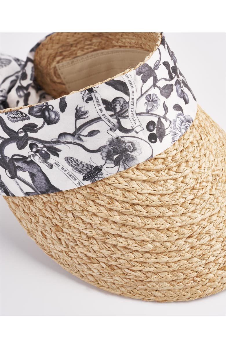 Fable England Tree Of Life Visor, Alternate, color, Beige