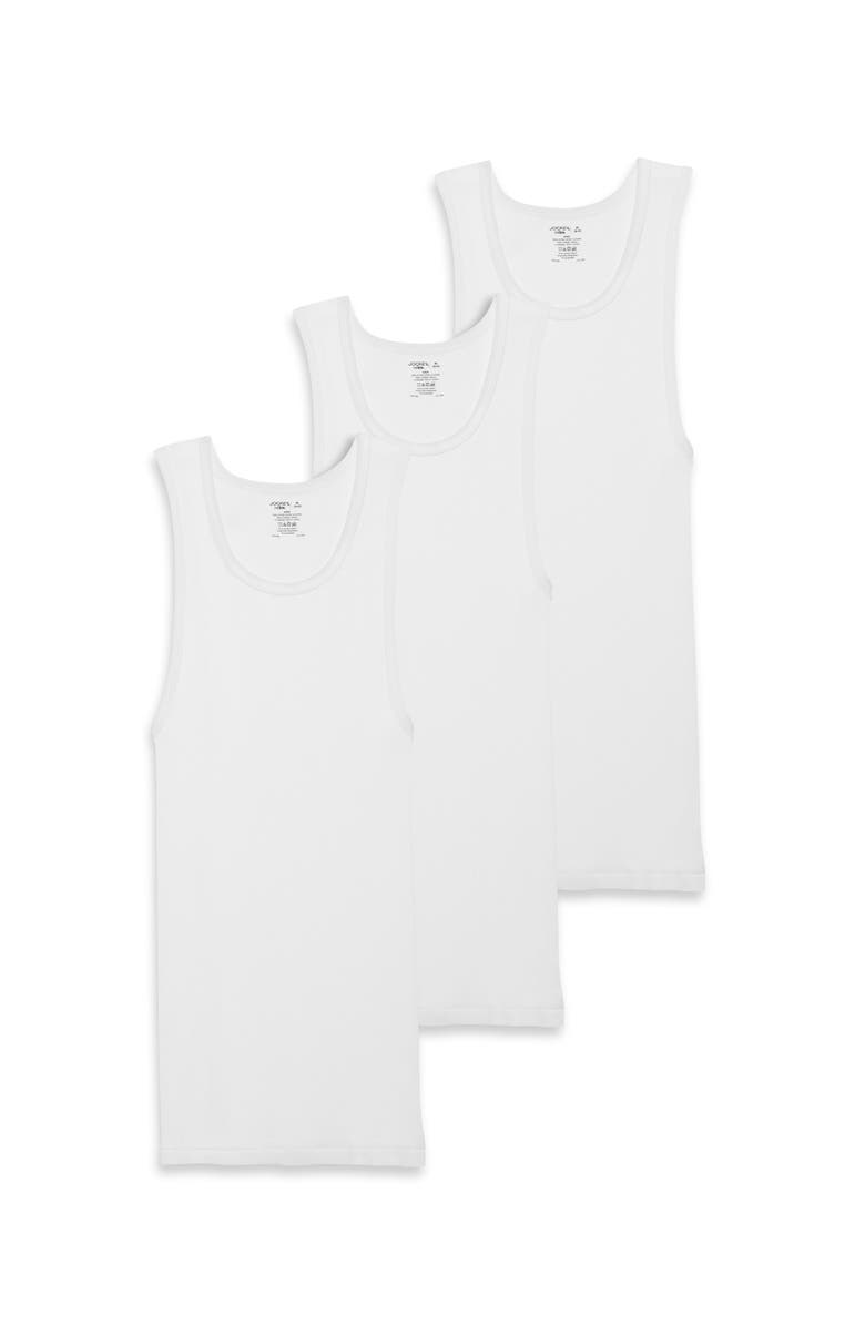 Jockey 3-pk Classic Cotton Athletic T-Shirts, Alternate, color, White