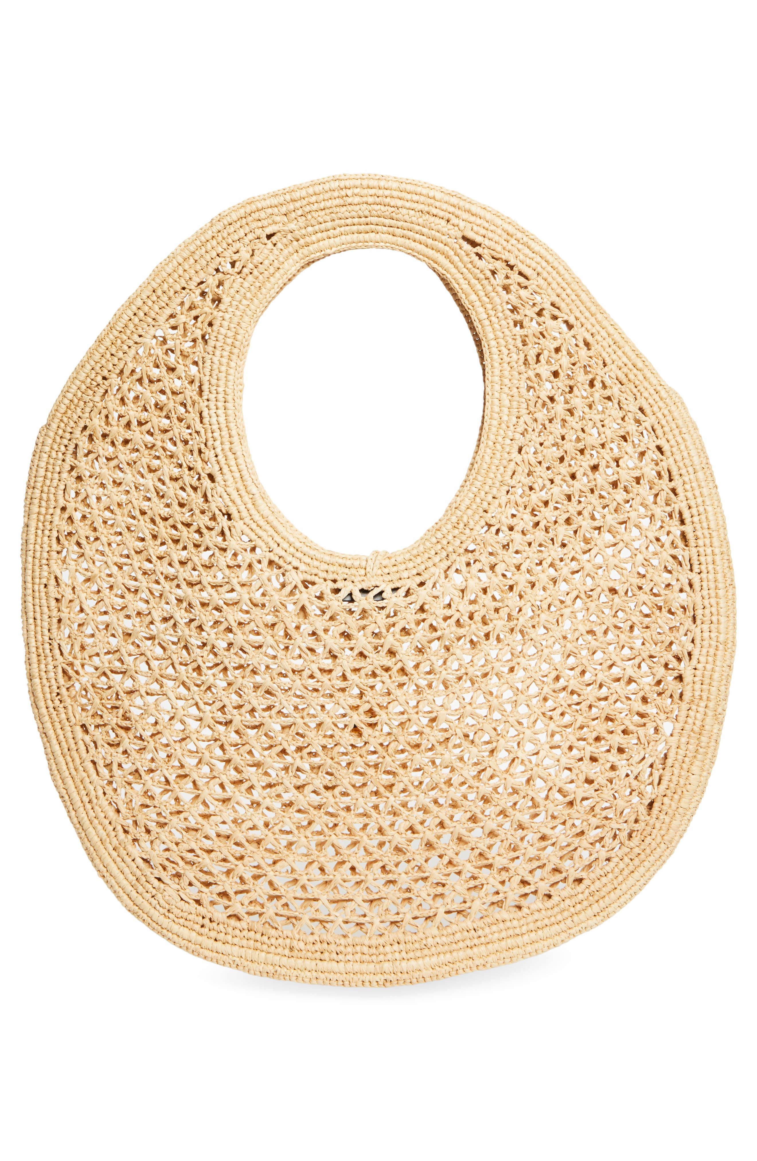 Jacquemus Le Spiaggia Round Bag, Alternate, color, Natural 142