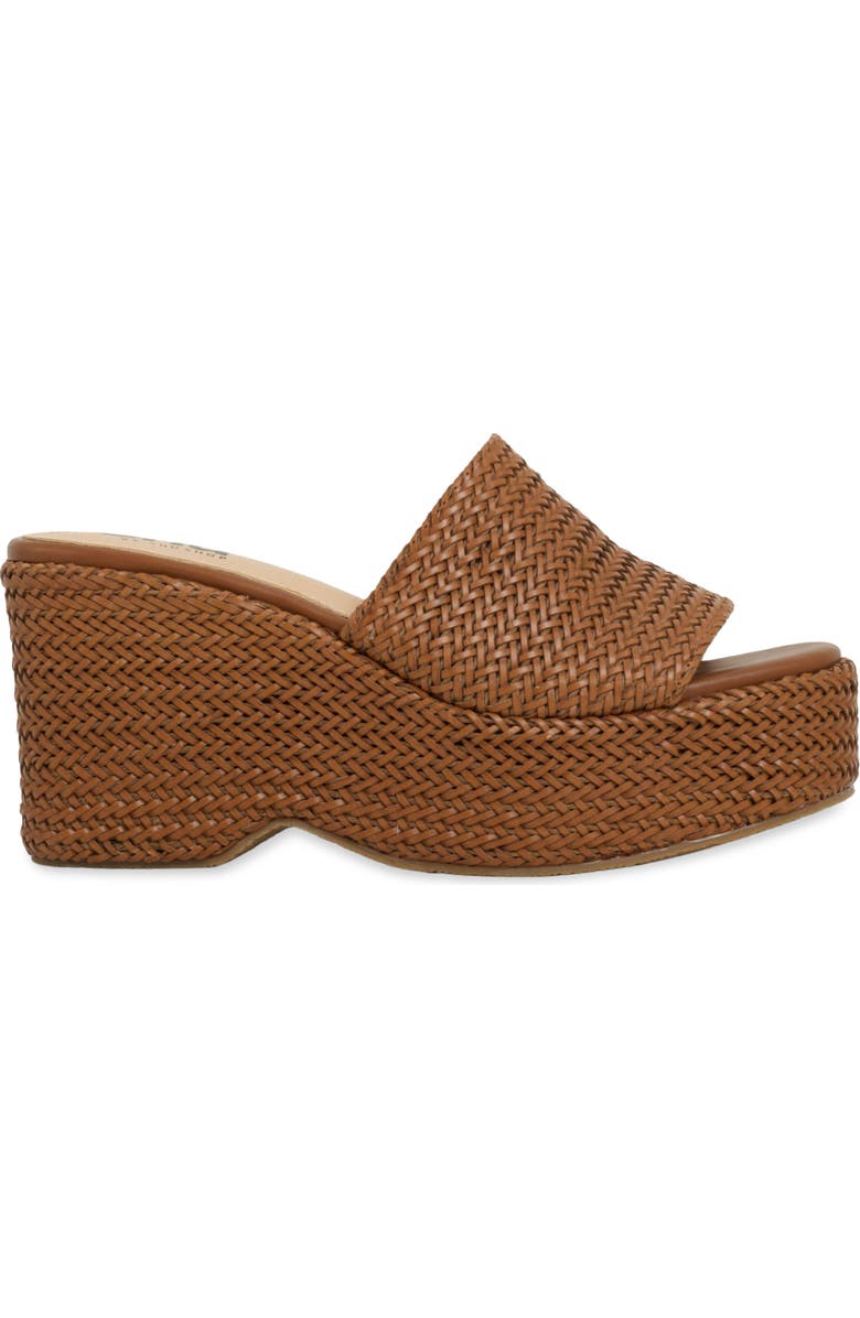 SHUSHOP Josie Platform Slide Sandal, Alternate, color, Tan