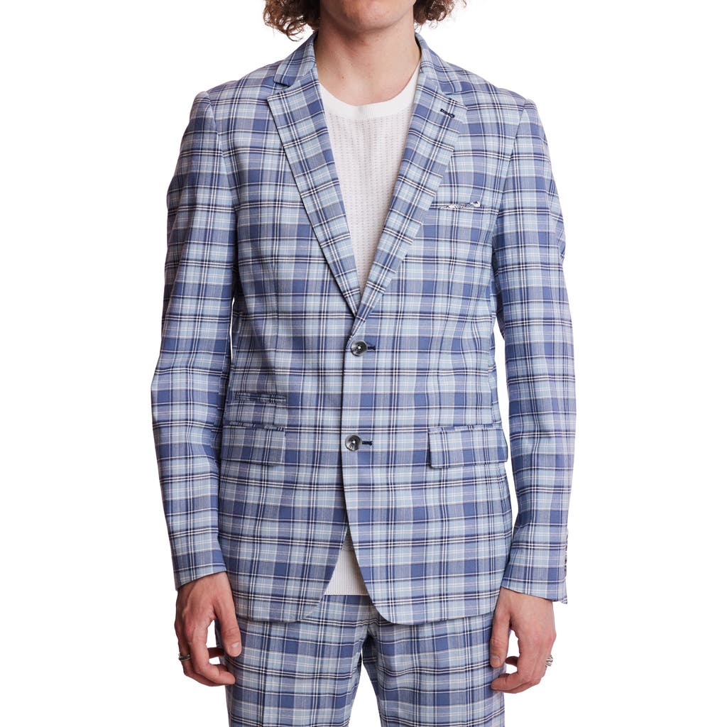 Paisley & Gray Dover Slim Fit Plaid Sport Coat In Blue