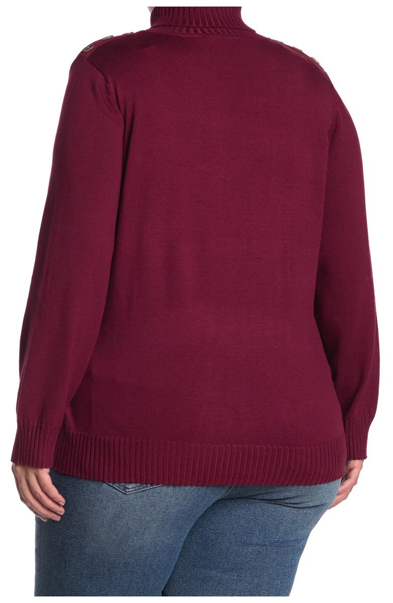 CYRUS Button Shoulder Detail Sweater, Alternate, color, 