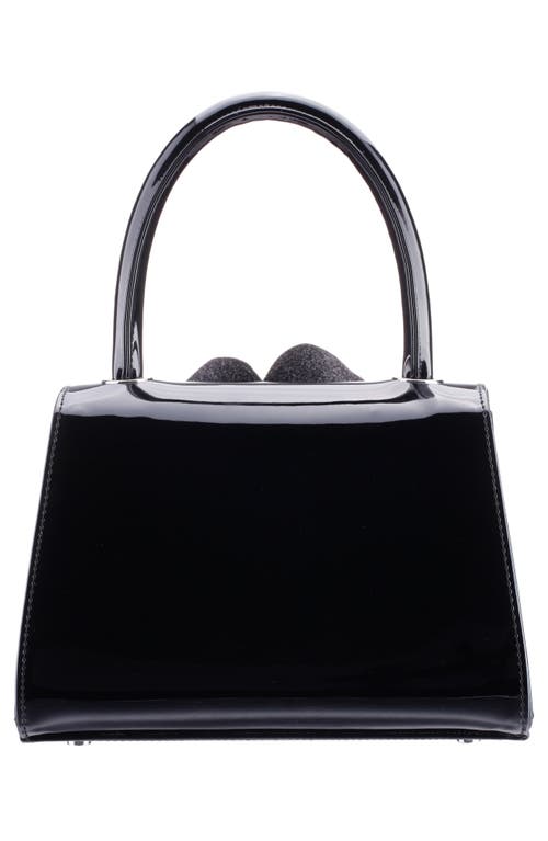 Nina Aubrey Faux Leather Top Handle Bag In Black