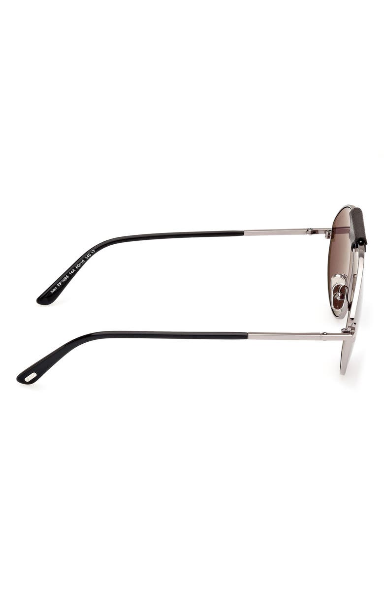 TOM FORD Ken 60mm Pilot Sunglasses, Alternate, color, 