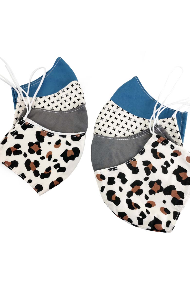 Petunia Pickle Bottom 8-Pack Family Face Masks, Main, color,