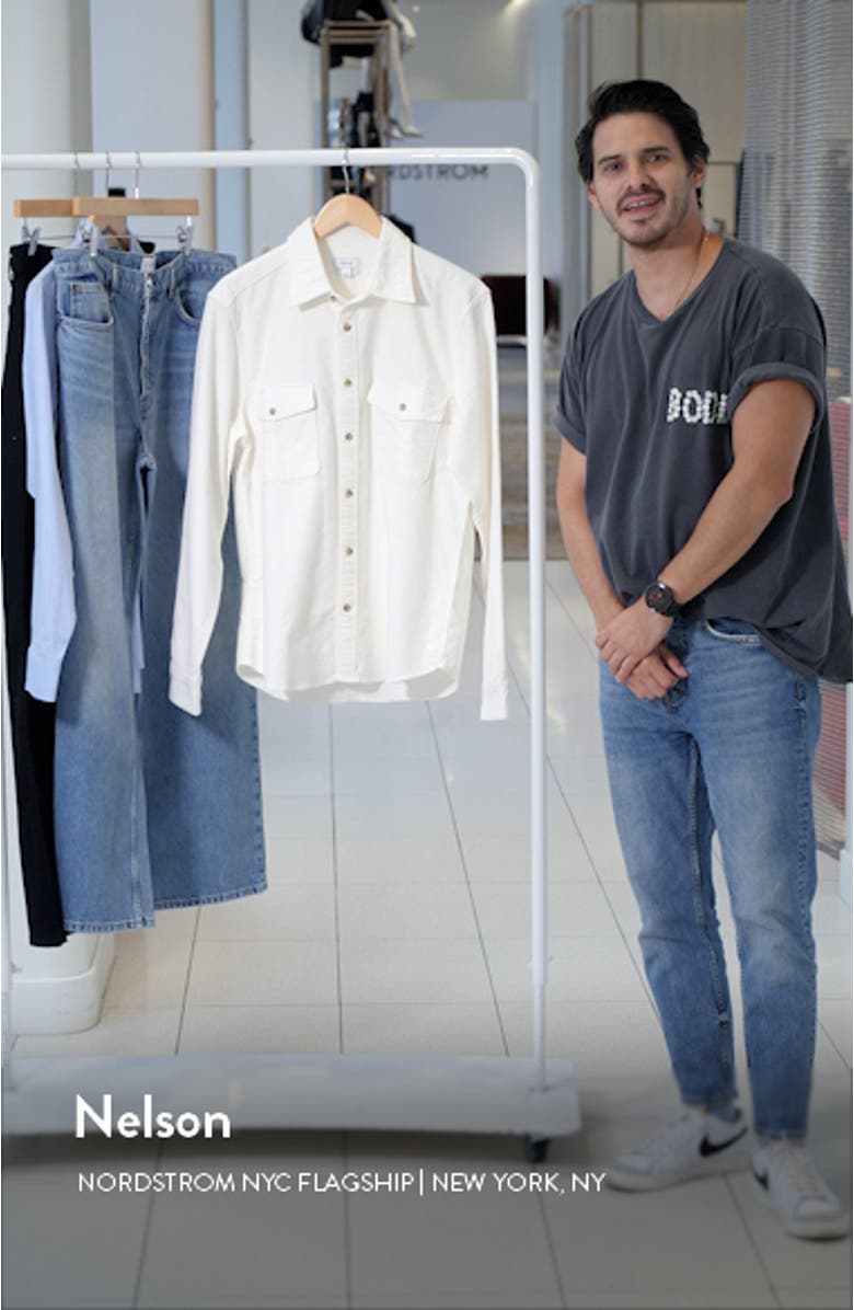 Cialini Stretch Cotton Twill Button-Up Shirt, sales video thumbnail