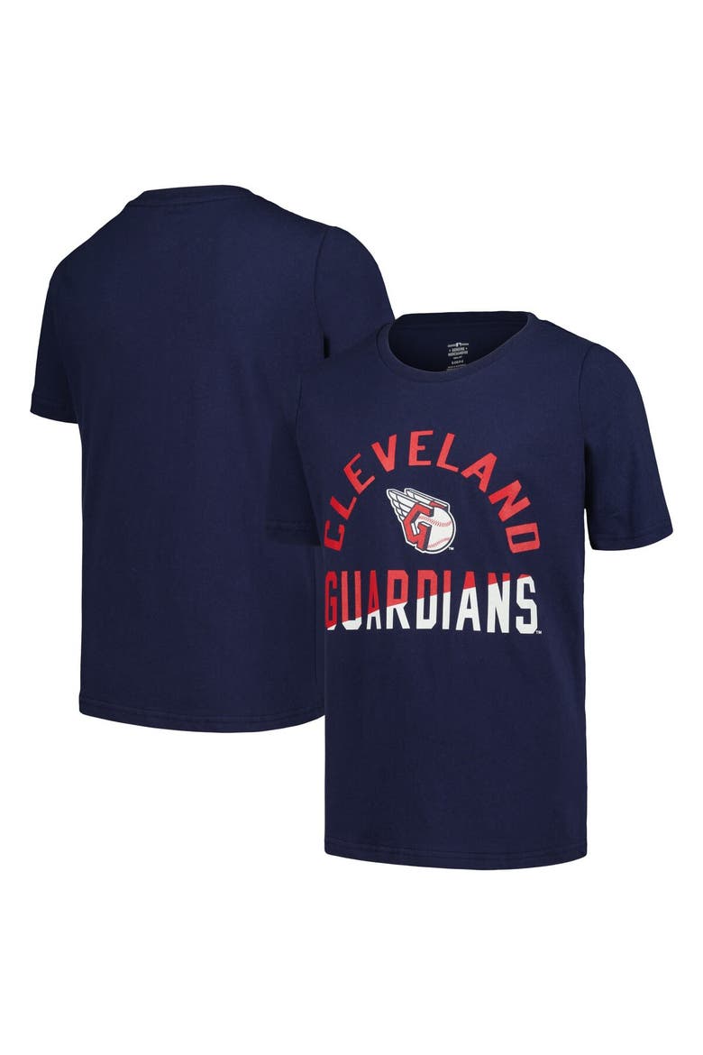 Youth Navy Cleveland Guardians Halftime T-Shirt, Main, color, Navy